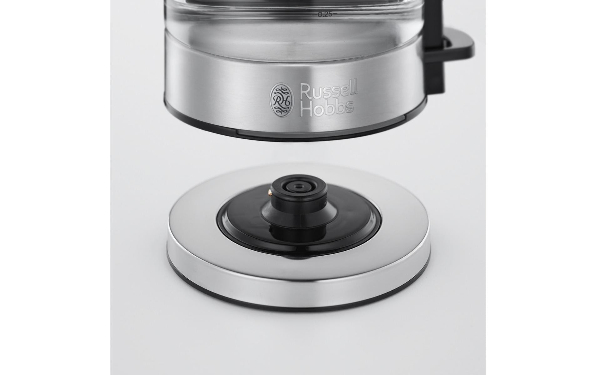 Russell Hobbs Wasserkocher – 0,8 l, Glas/Edelstahl, 24191-70