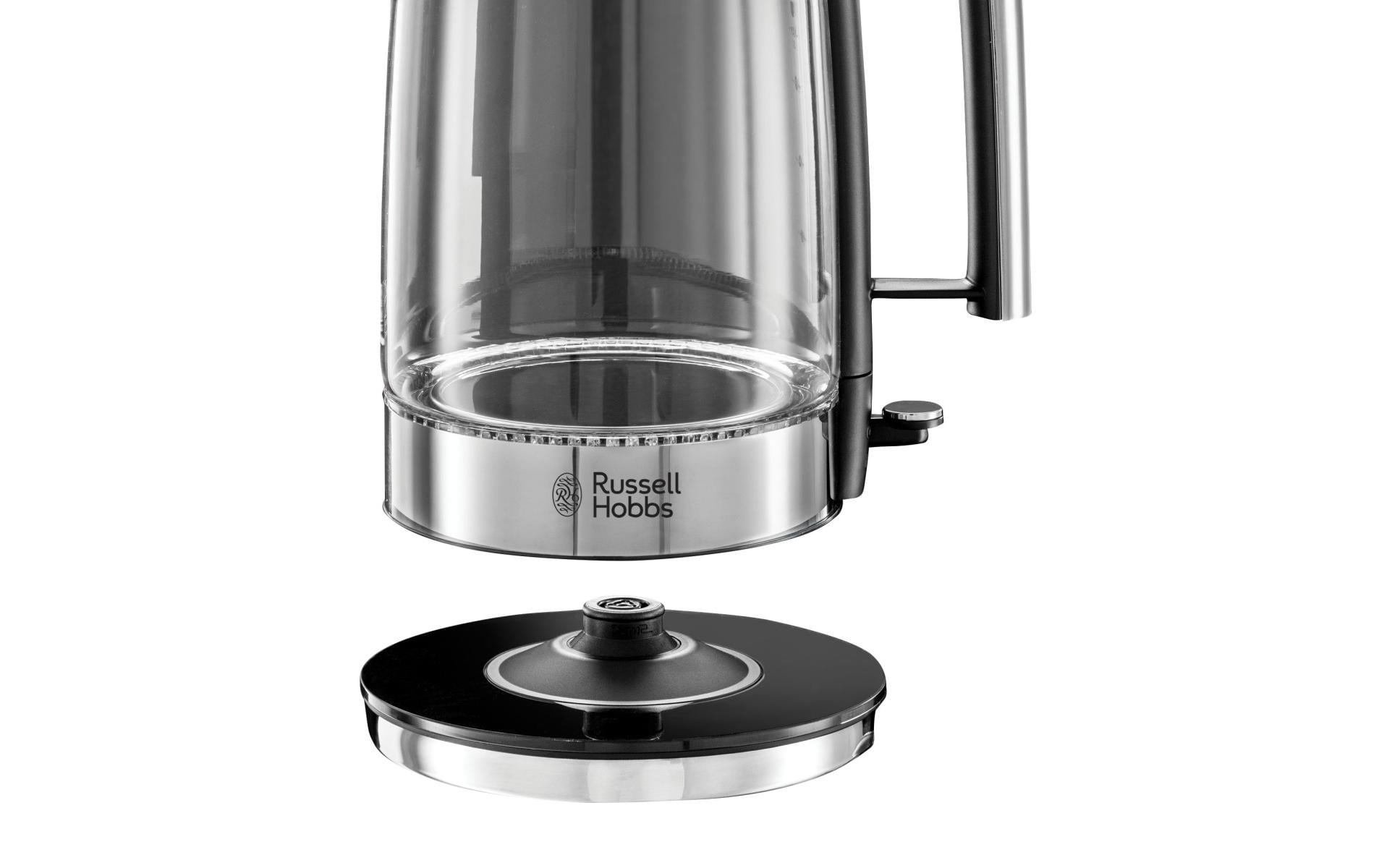 Russell Hobbs Wasserkocher – 1,7 l, Edelstahl, Schwarz