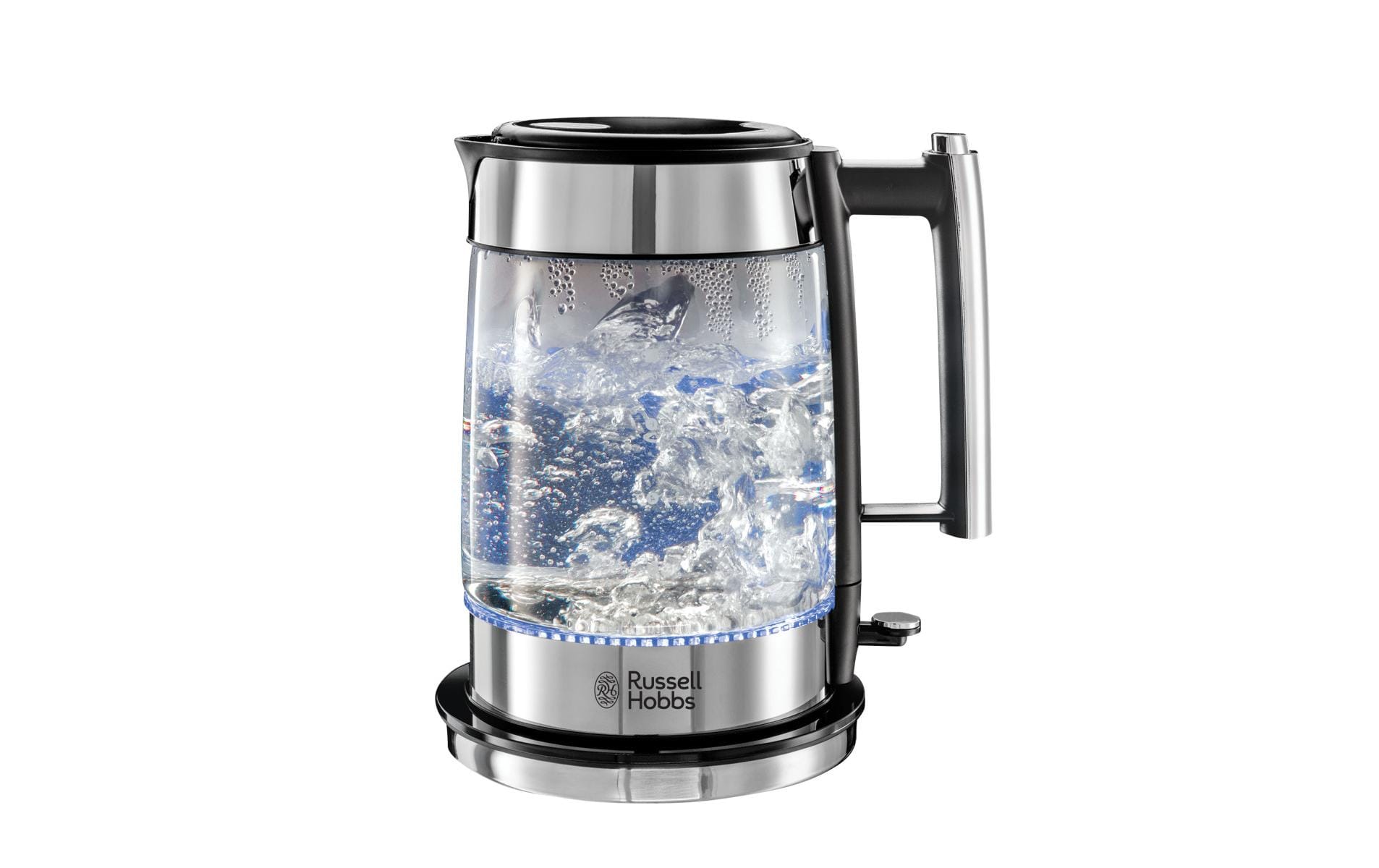 Russell Hobbs Wasserkocher – 1,7 l, Edelstahl, Schwarz