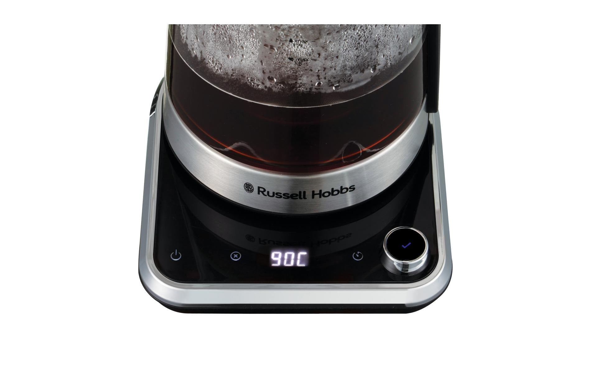 Russell Hobbs Wasserkocher – 1,7 l, mit Temperaturwahl, Glas, 26200-70