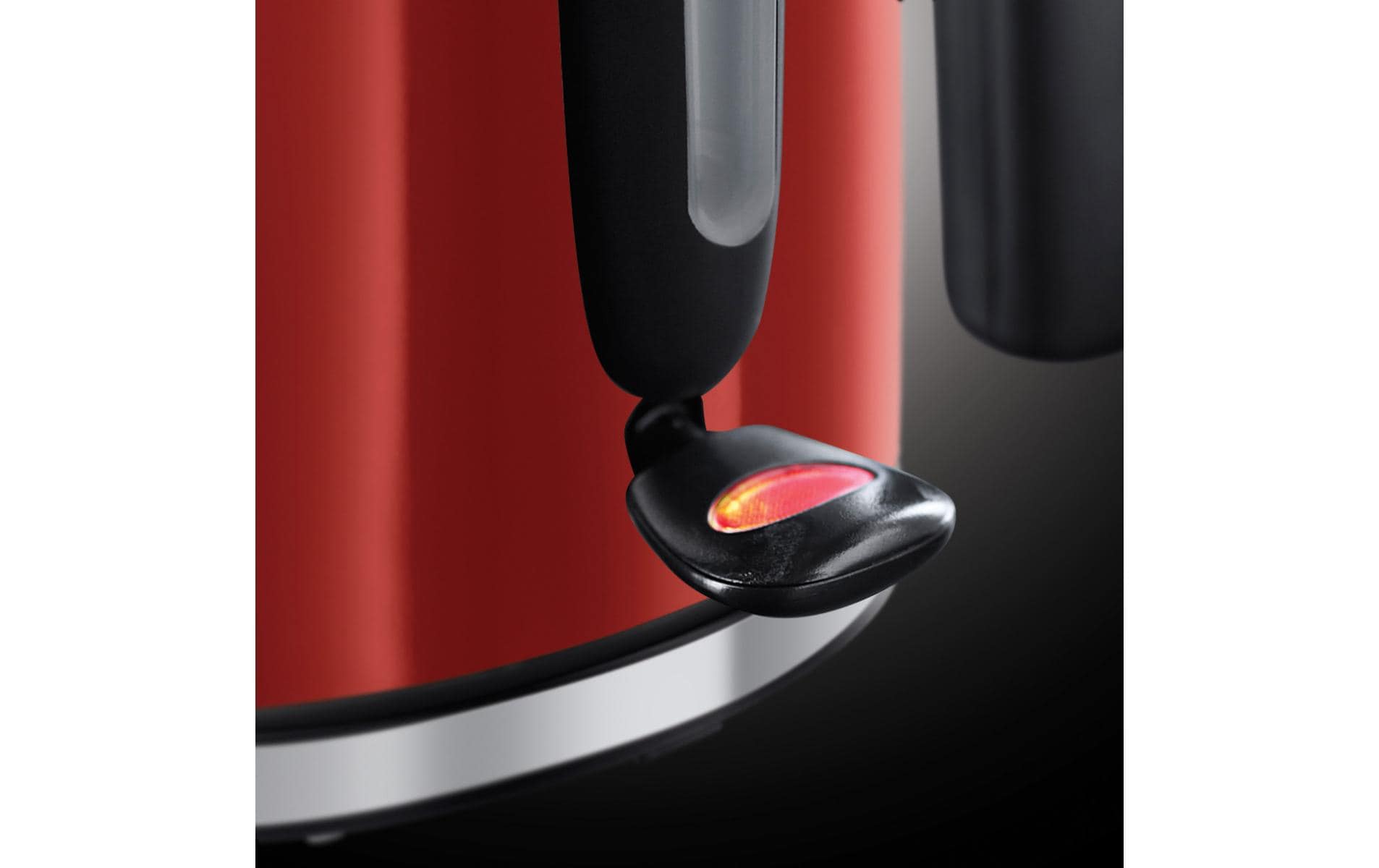 Russell Hobbs Wasserkocher – 1,7 l, Edelstahl, Rot, 20412-70