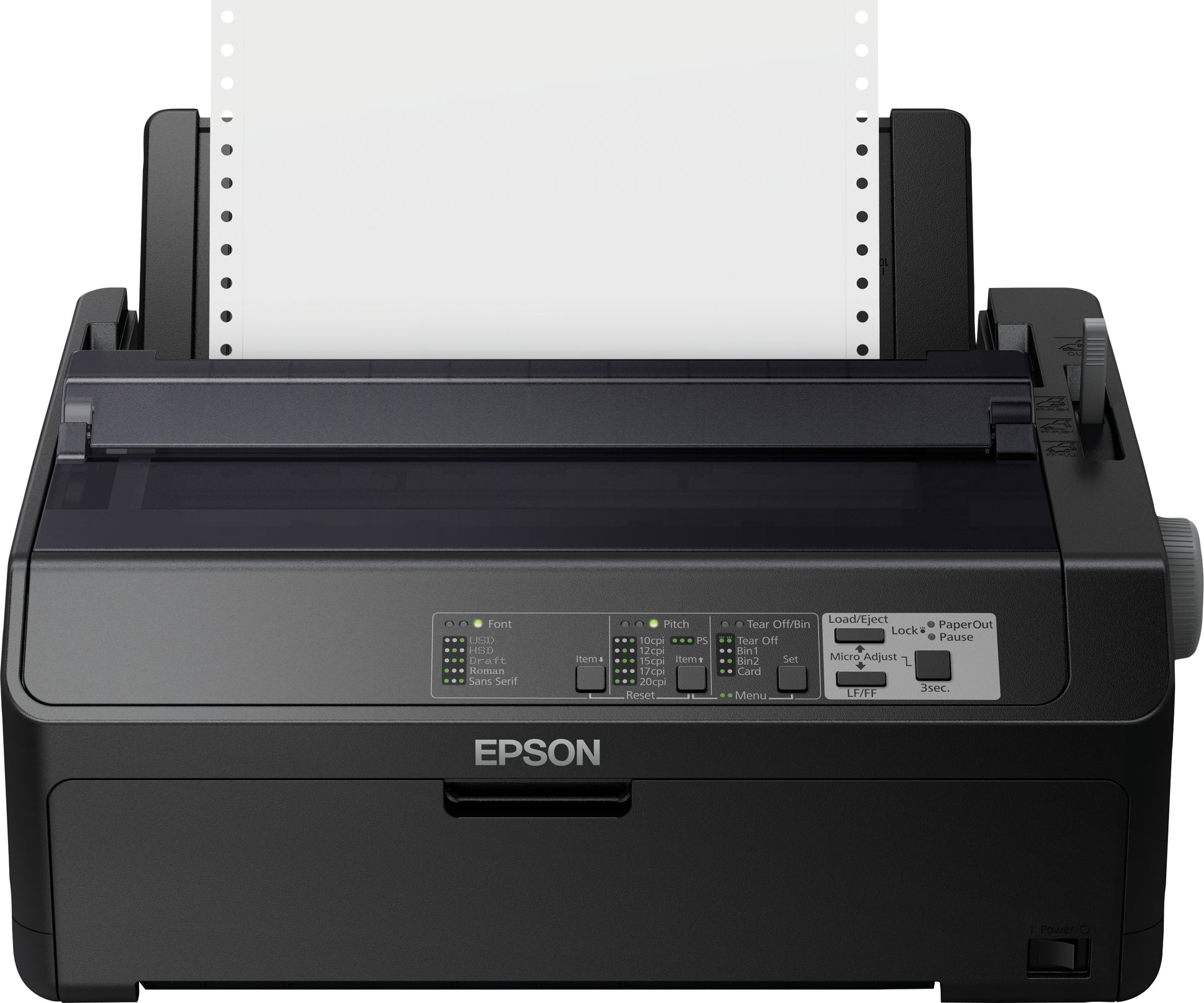 Epson FX890II Nadeldrucker – 80 mm, 9-Nadel, USB, Parallel, 198-264 V AC, schwarz