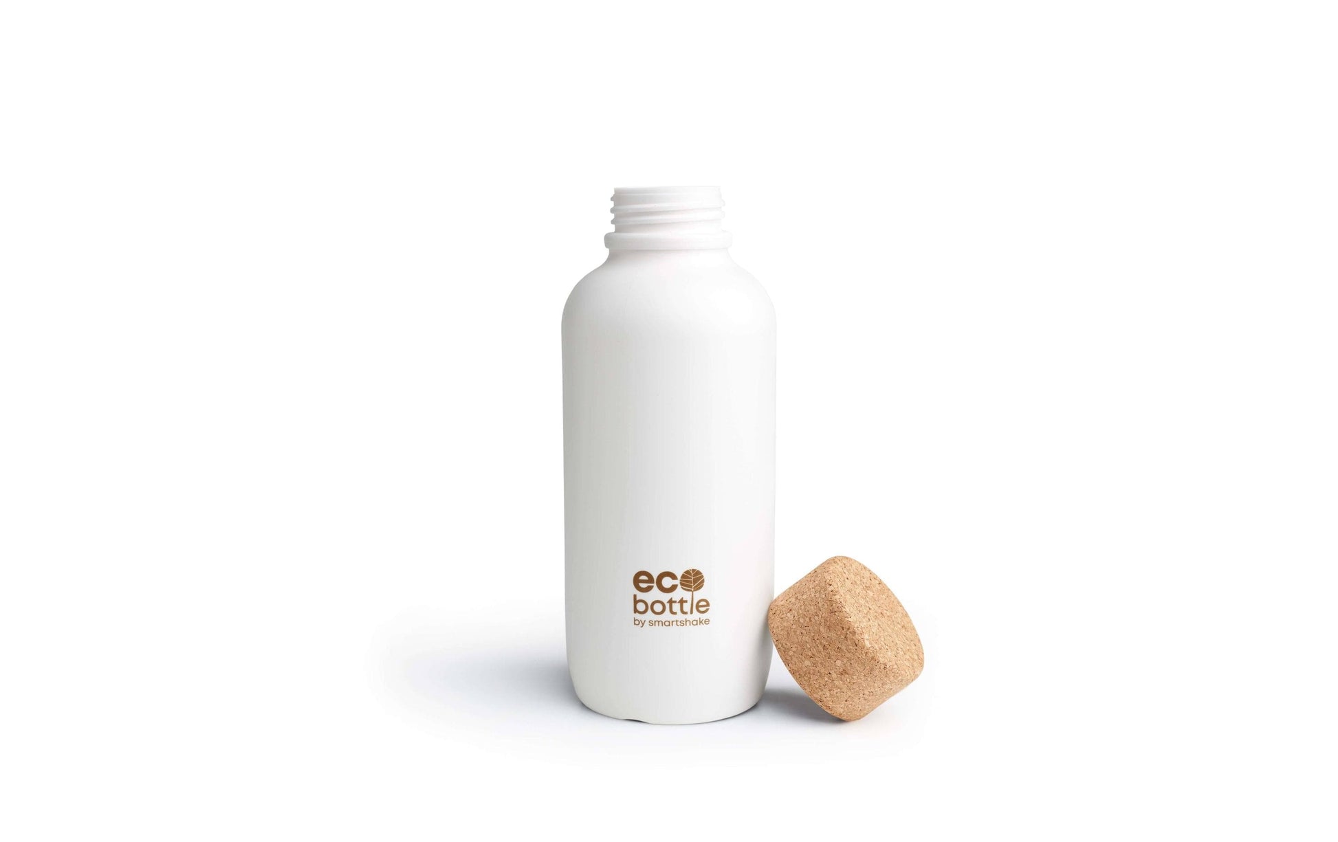 Smartshake EcoBottle Trinkflasche 650 ml – Kork, Korken & Stopfen, Weiss