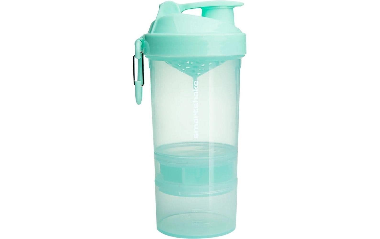 Smartshake Original2GO Trinkflasche 600 ml – Kunststoff, Klappdeckel, Mint