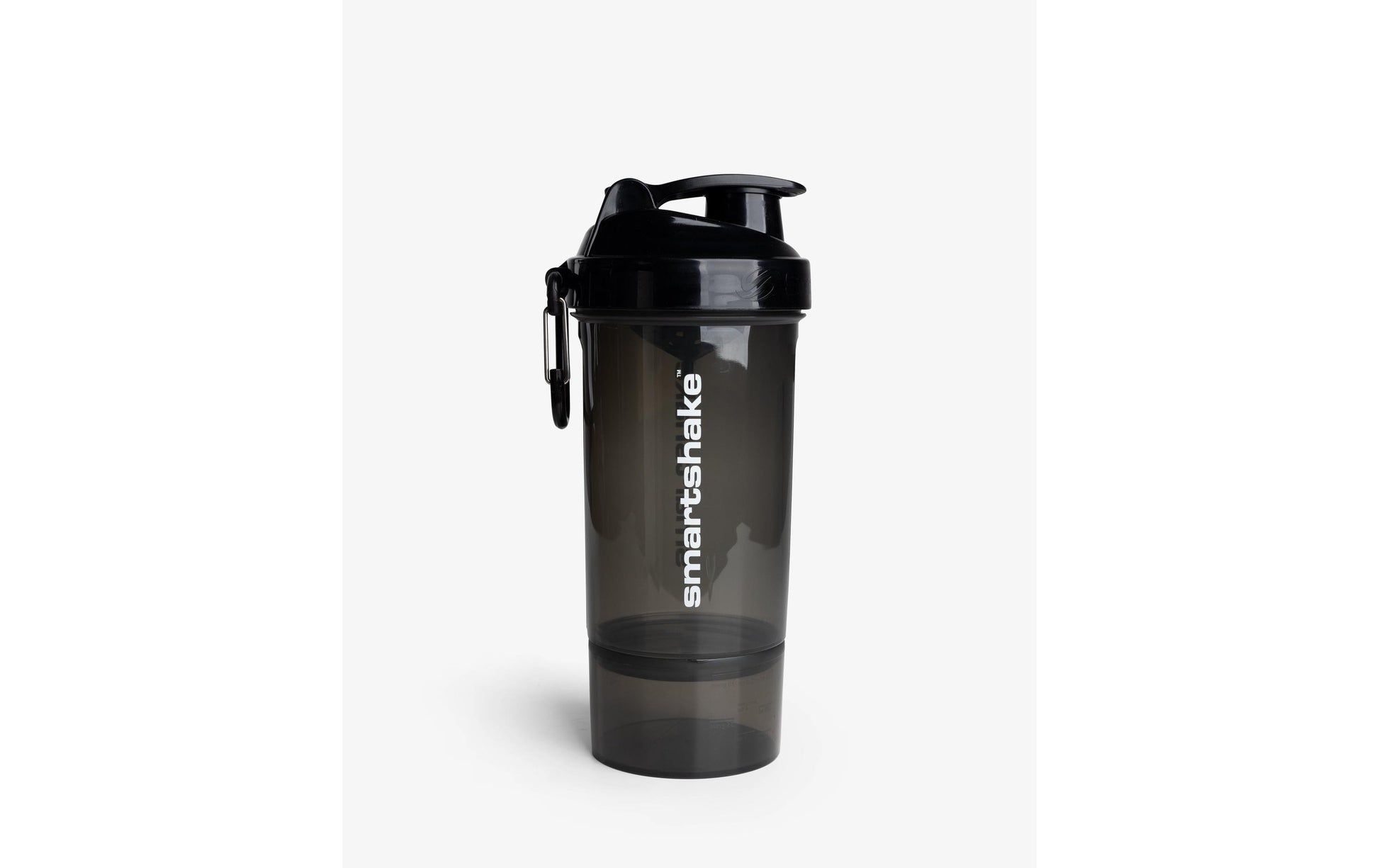 Smartshake Original2GO Trinkflasche 600 ml – Kunststoff, Schraubdeckel, Schwarz