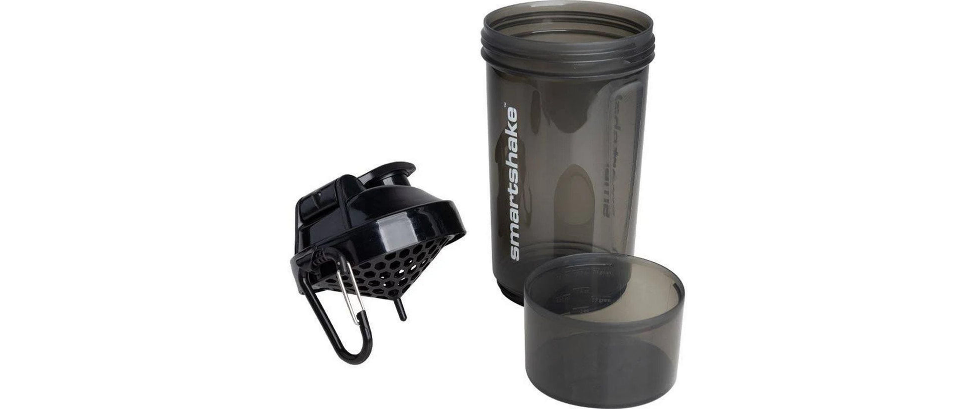 Smartshake Original2GO ONE Trinkflasche 800 ml – Kunststoff, Schraubdeckel, Schwarz