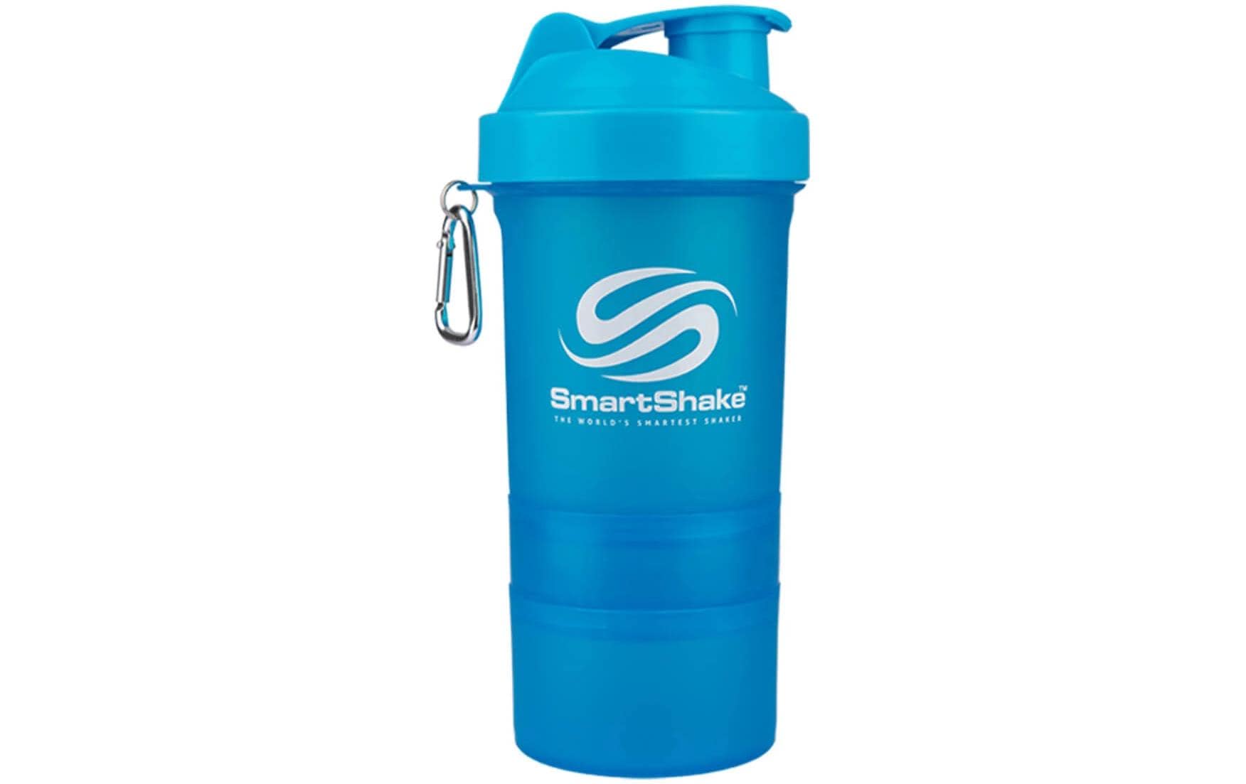 Smartshake Original2GO Trinkflasche 600 ml – Polypropylen (PP), Klappdeckel, Gunsmoke