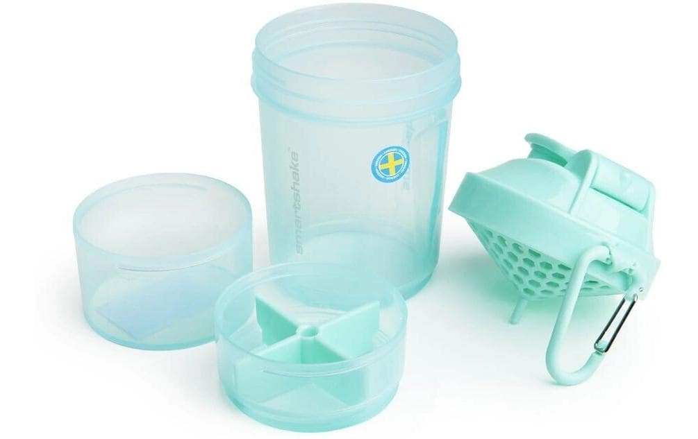 Smartshake Original2GO Trinkflasche 600 ml – Kunststoff, Klappdeckel, Mint