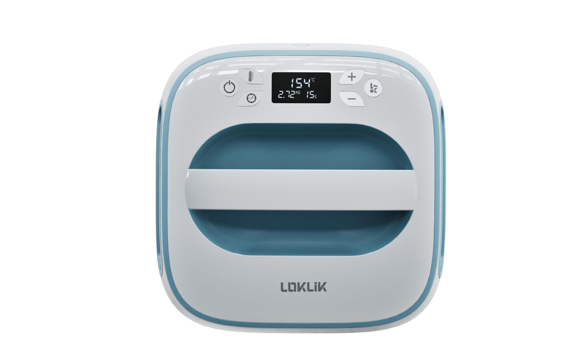 LOKLiK Transferpresse Easy, 30,5 × 25,4 cm, Keramik, 1200 W, Blau, Weiss