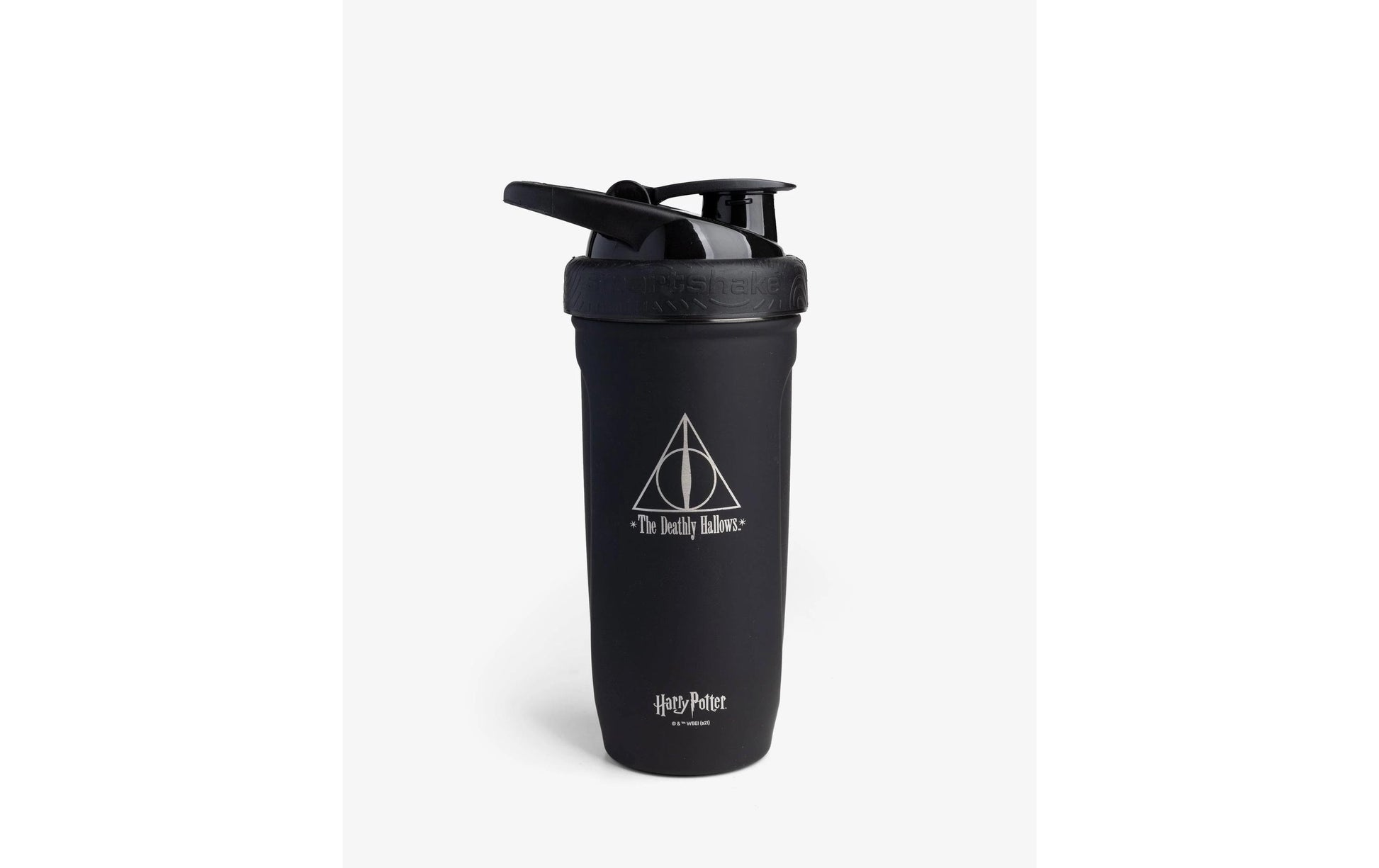 Smartshake Reforce Trinkflasche 900 ml – Edelstahl, Sportdeckel, Schwarz