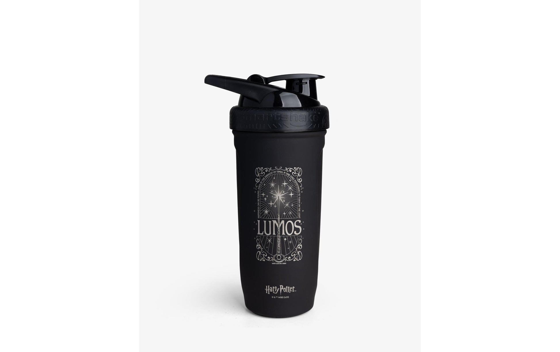 Smartshake Trinkflasche – 9 dl – Edelstahl, Sportdeckel, auslaufsicher, BPA-frei – Schwarz