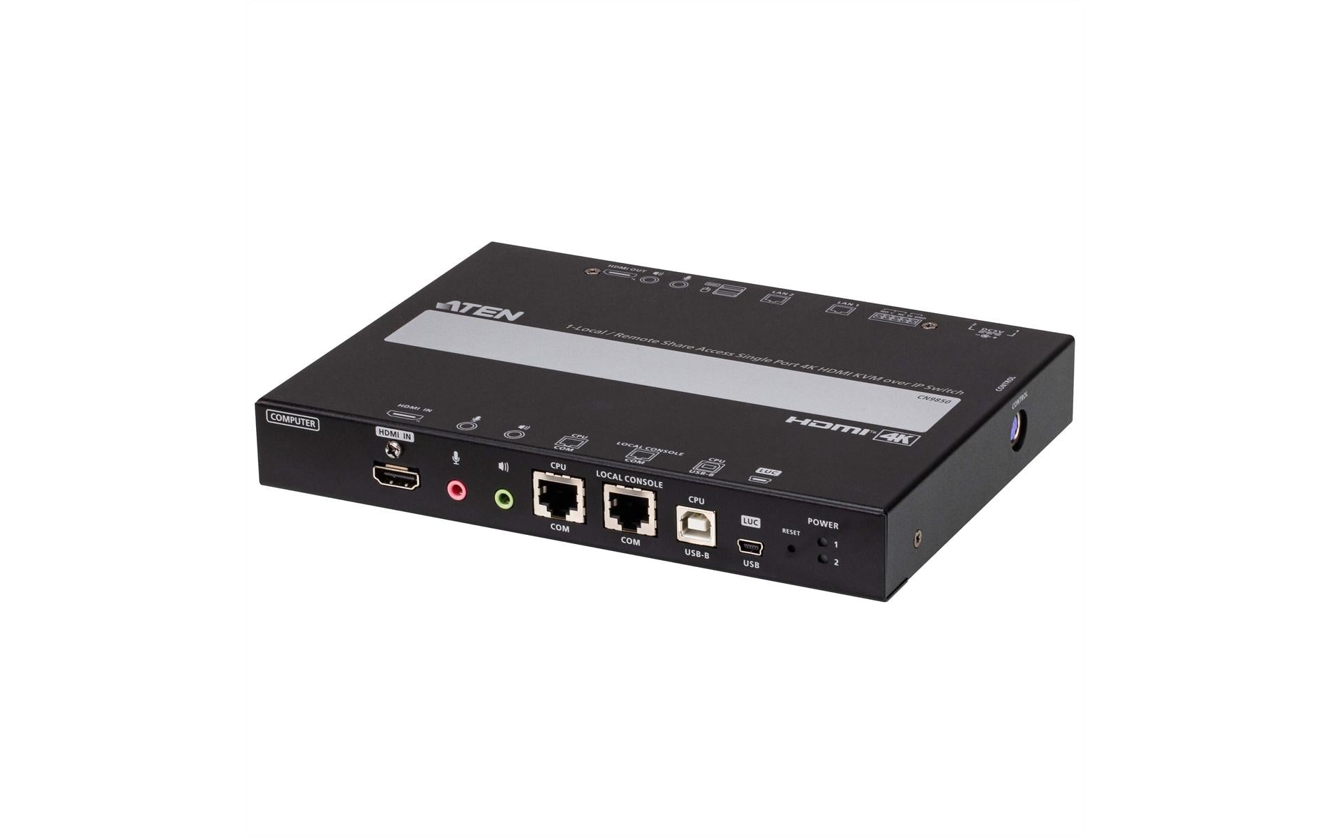 ATEN CN9850 – KVM-Switch, HDMI/USB 2.0, 4K (4096 × 2160), KVM über IP, RJ-45 1 Gbit/s
