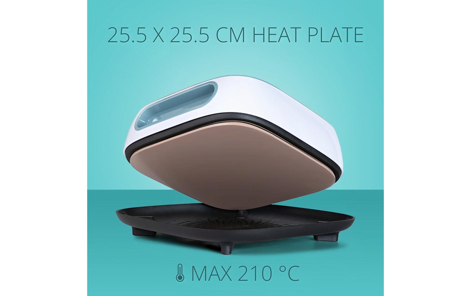 LOKLiK Transferpresse Easy, 30,5 × 25,4 cm, Keramik, 1200 W, Blau, Weiss