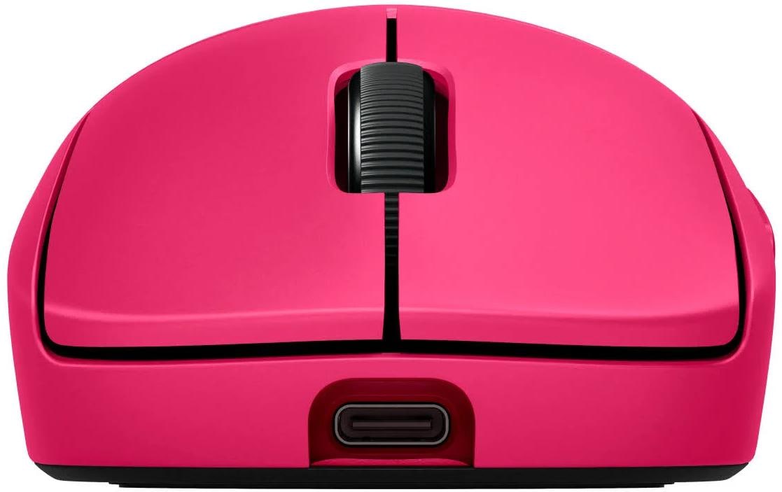 Logitech G PRO 2 LIGHTSPEED – Gaming-Maus – Kabellos (2,4 GHz), 32000 DPI, beidhändig, Magenta