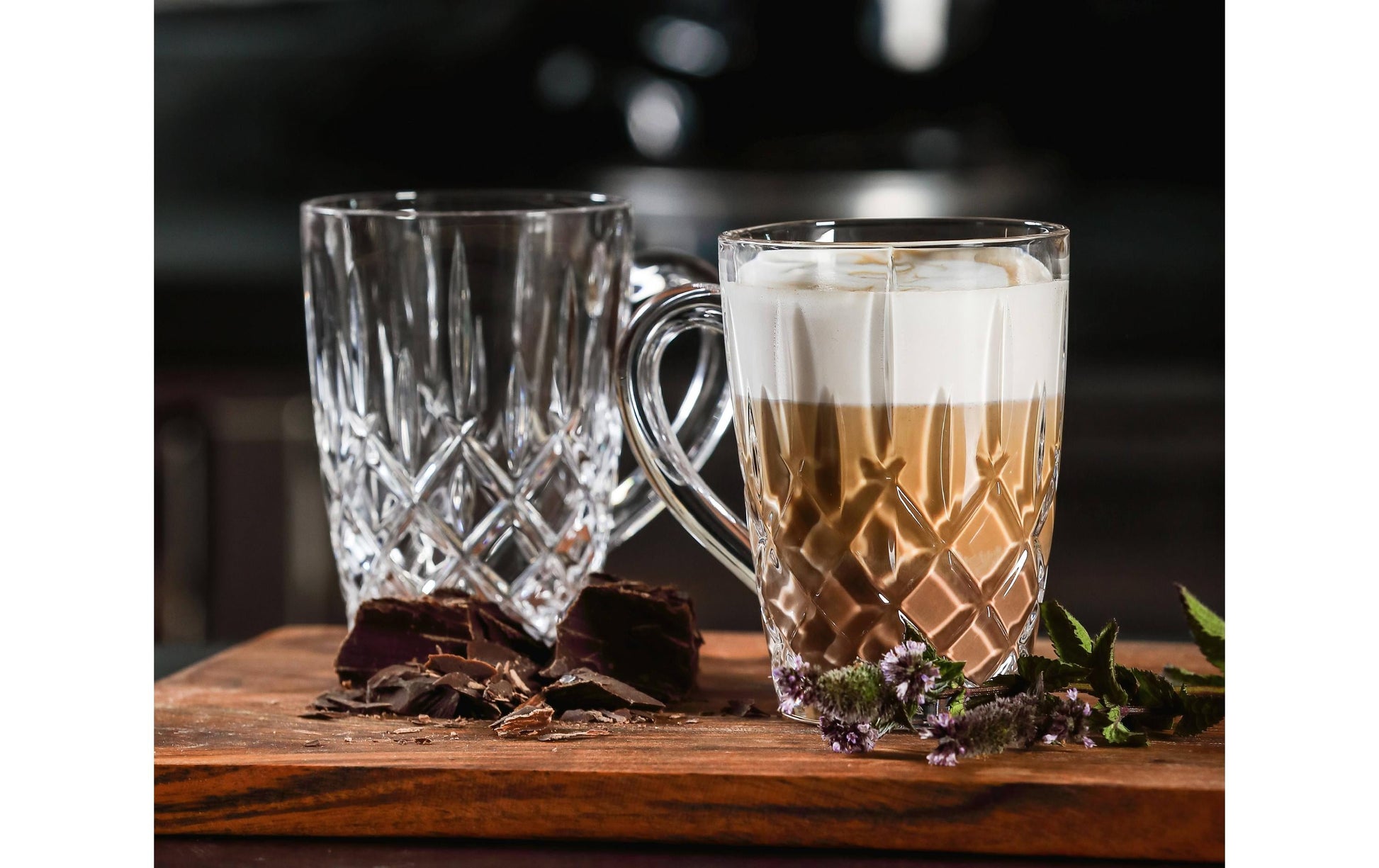 Nachtmann Kaffeetasse – 2er Set, 347 ml, Ø 11,9 cm, H 11,5 cm, Glas, Transparent, spülmaschinenfest