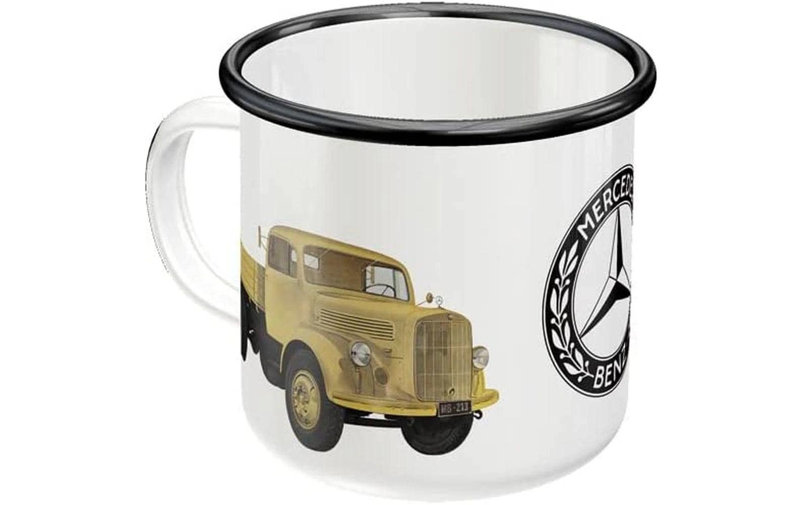 Nostalgic Art Emaillebecher Truck – 360 ml, Ø 8 cm, Mehrfarbig