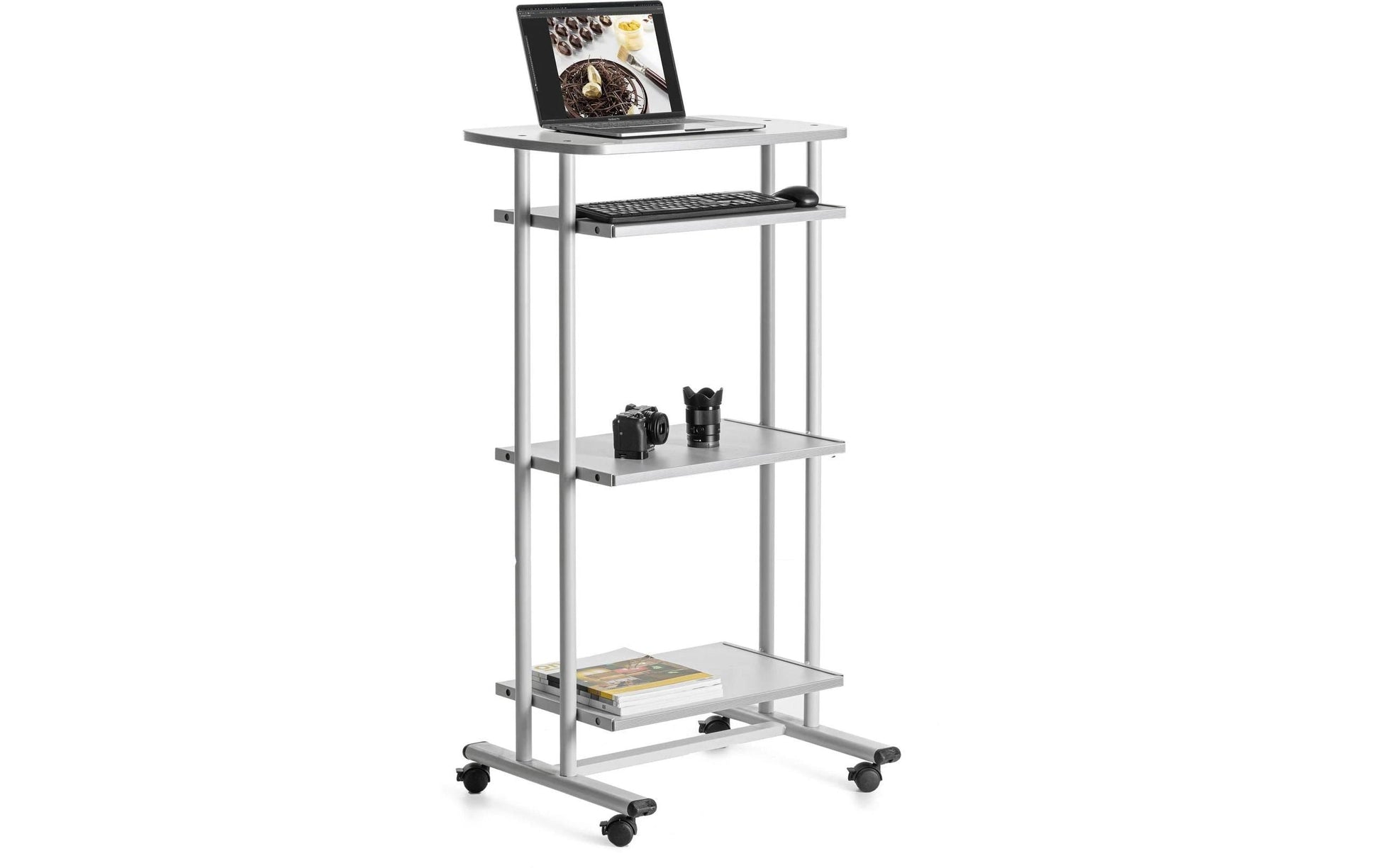 Rocada Schreibtisch – 68 × 53 cm, grau, Melamin