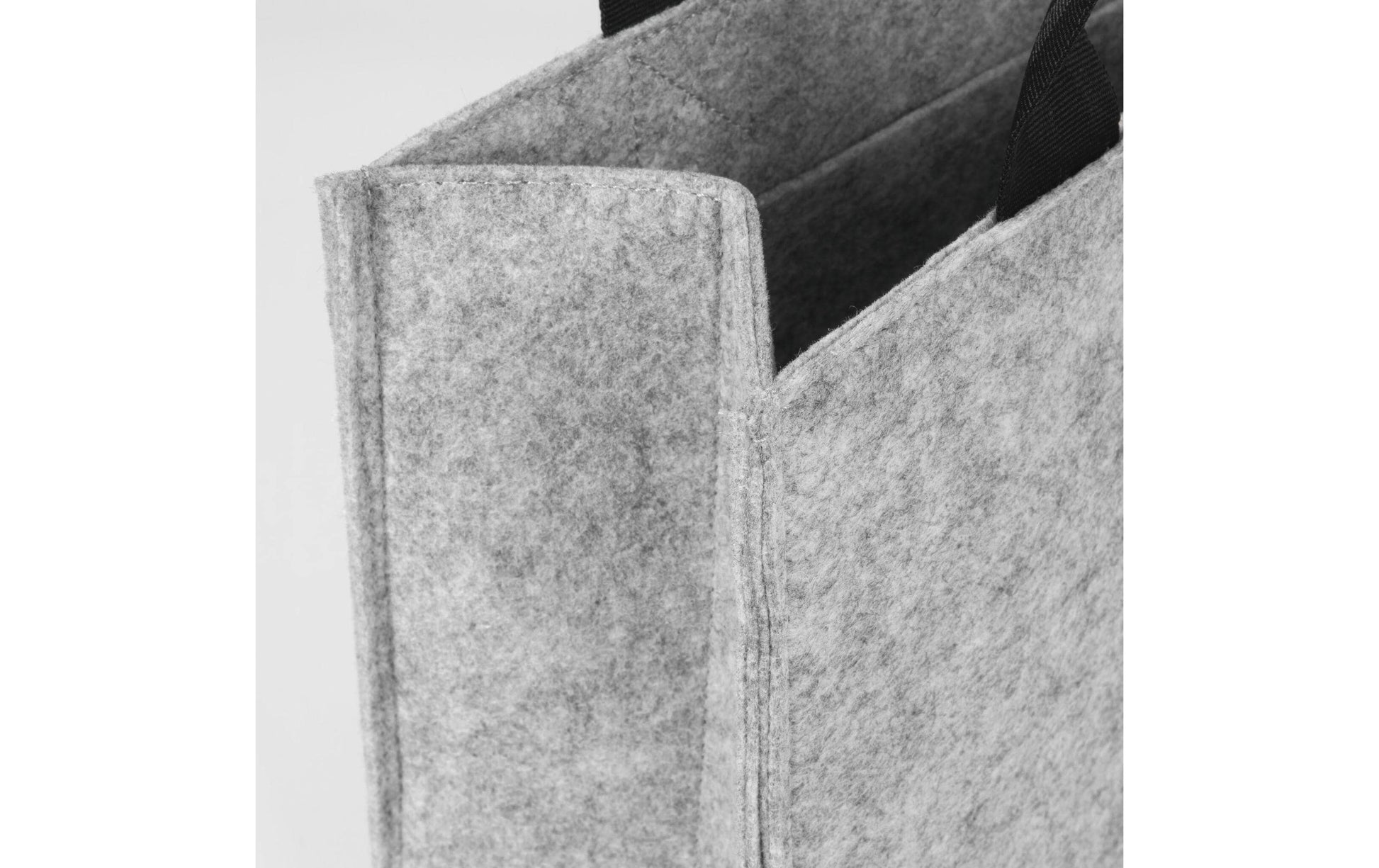 Sigel Desk Sharing Bag Basic M – Umhängetasche 15,4", 15 l, Filz (rPET), Hellgrau, 36 × 28 × 15 cm