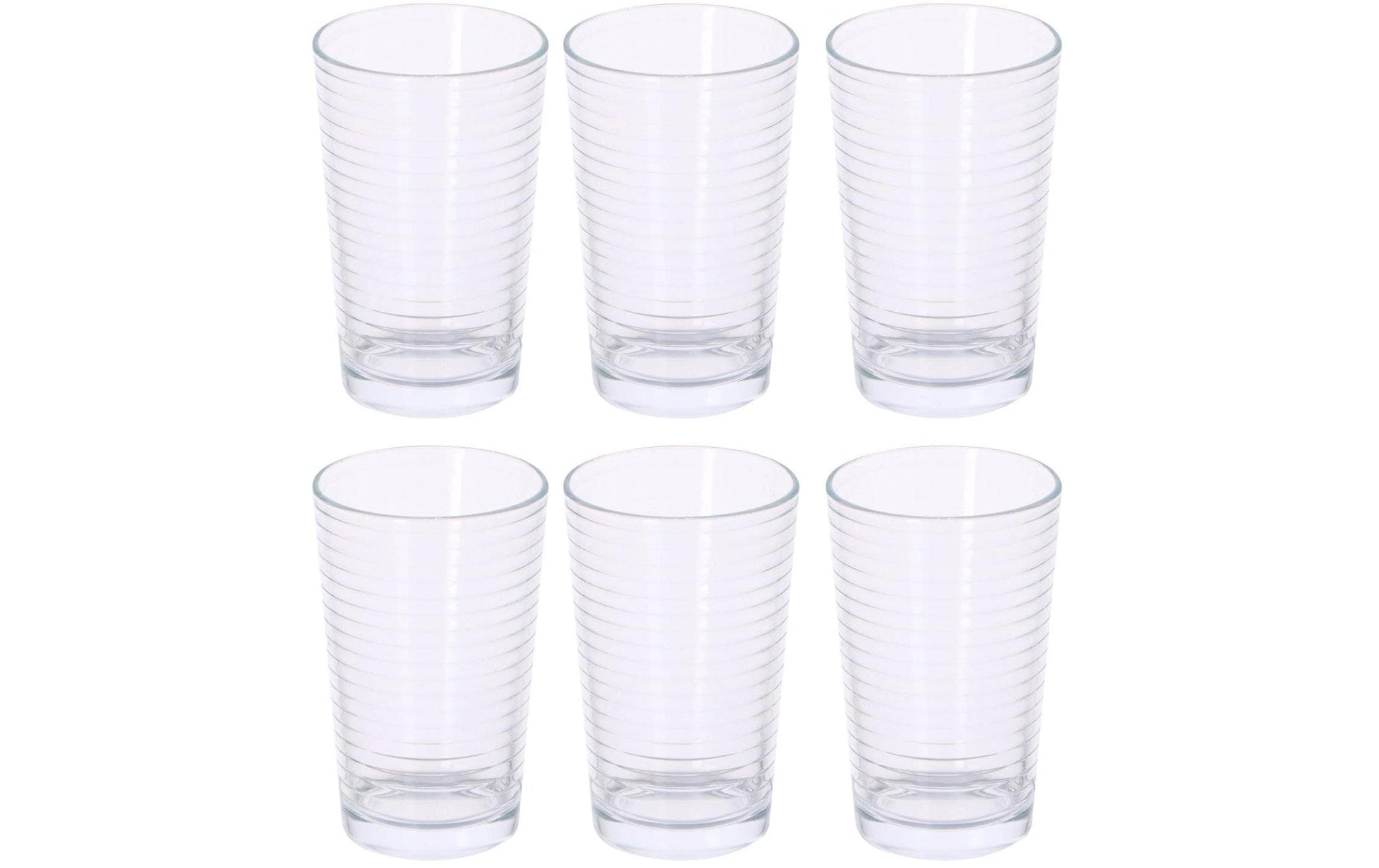 Alpina Trinkglas – 6er Set, 220 ml, Ø 5,0 cm, H 10,8 cm, Glas, Transparent, spülmaschinenfest