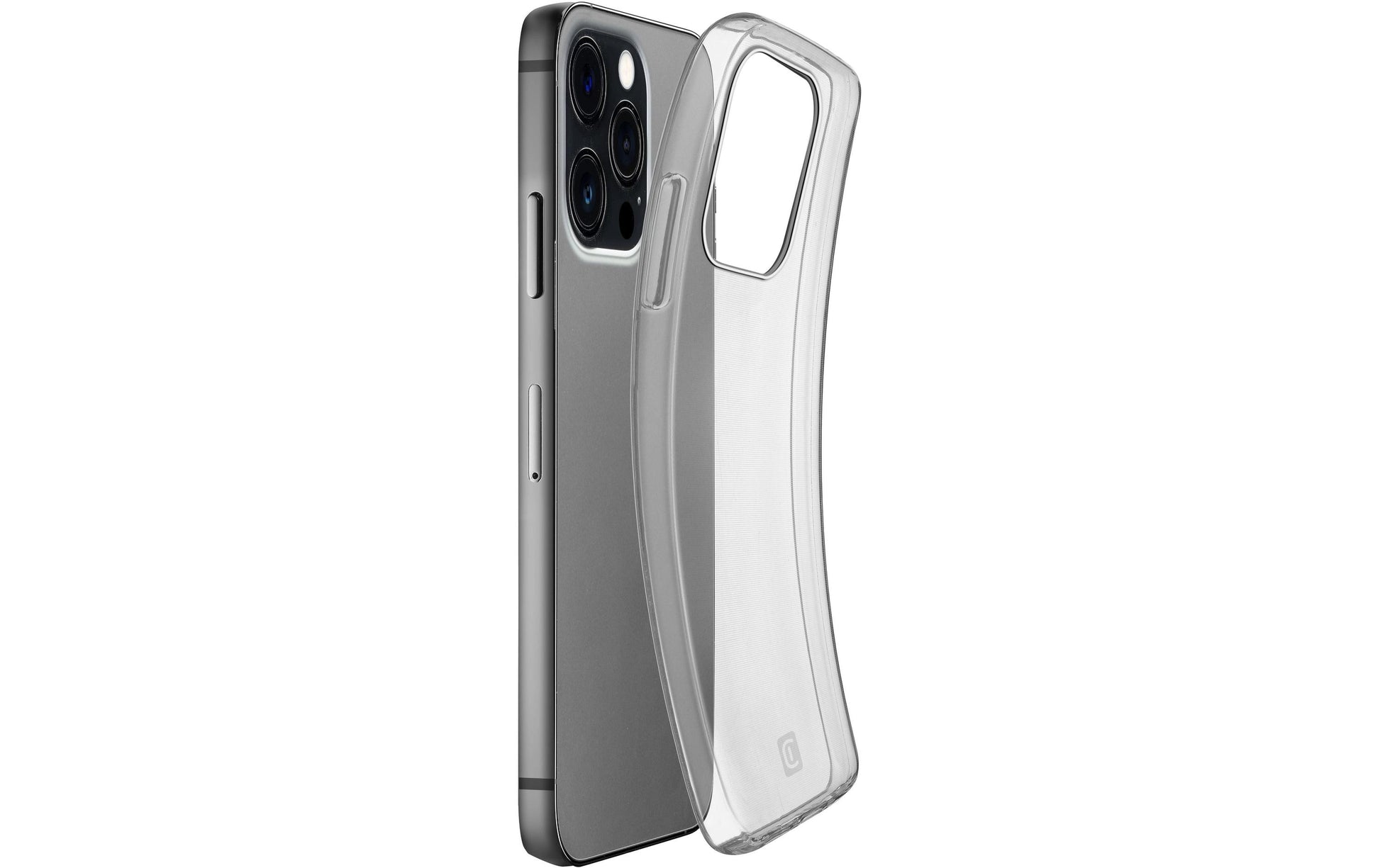 Cellularline Fine Backcover – für Apple iPhone 15 Pro Max – MagSafe, Gummi, Transparent