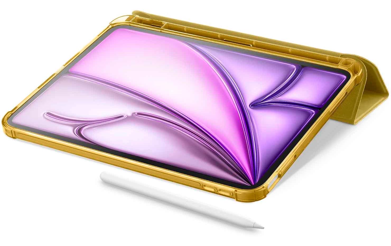 Cellularline Cellular Case iPad Notebook-Schutzhülle – für iPad Air 11" (M2/2024), Kunstleder, Gelb