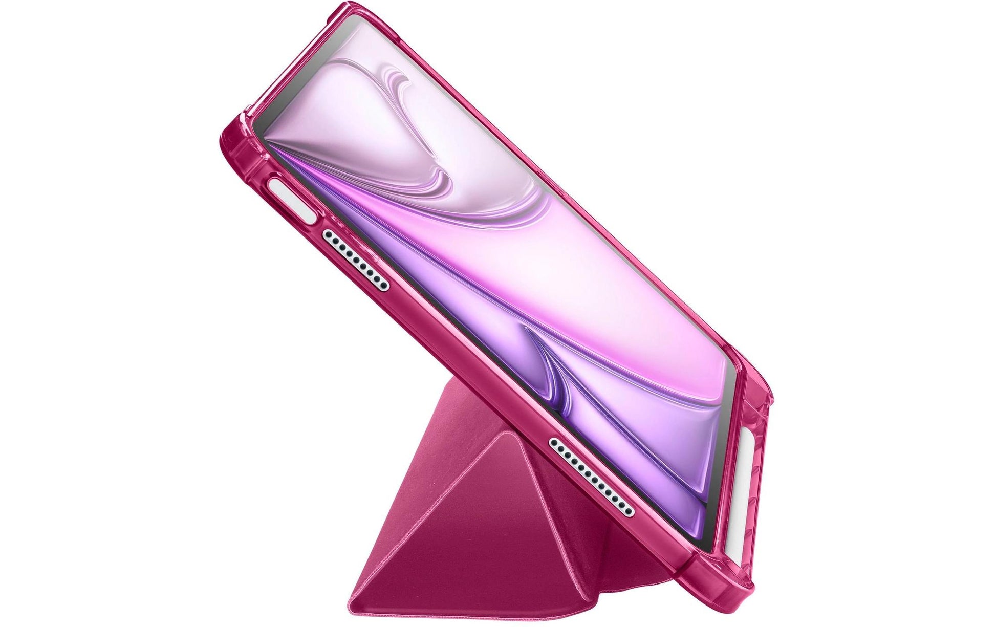 Cellularline Notebook-Schutzhülle – für iPad Air 11 (M2/2024), Stoßschutz, Kunstleder, Rosa