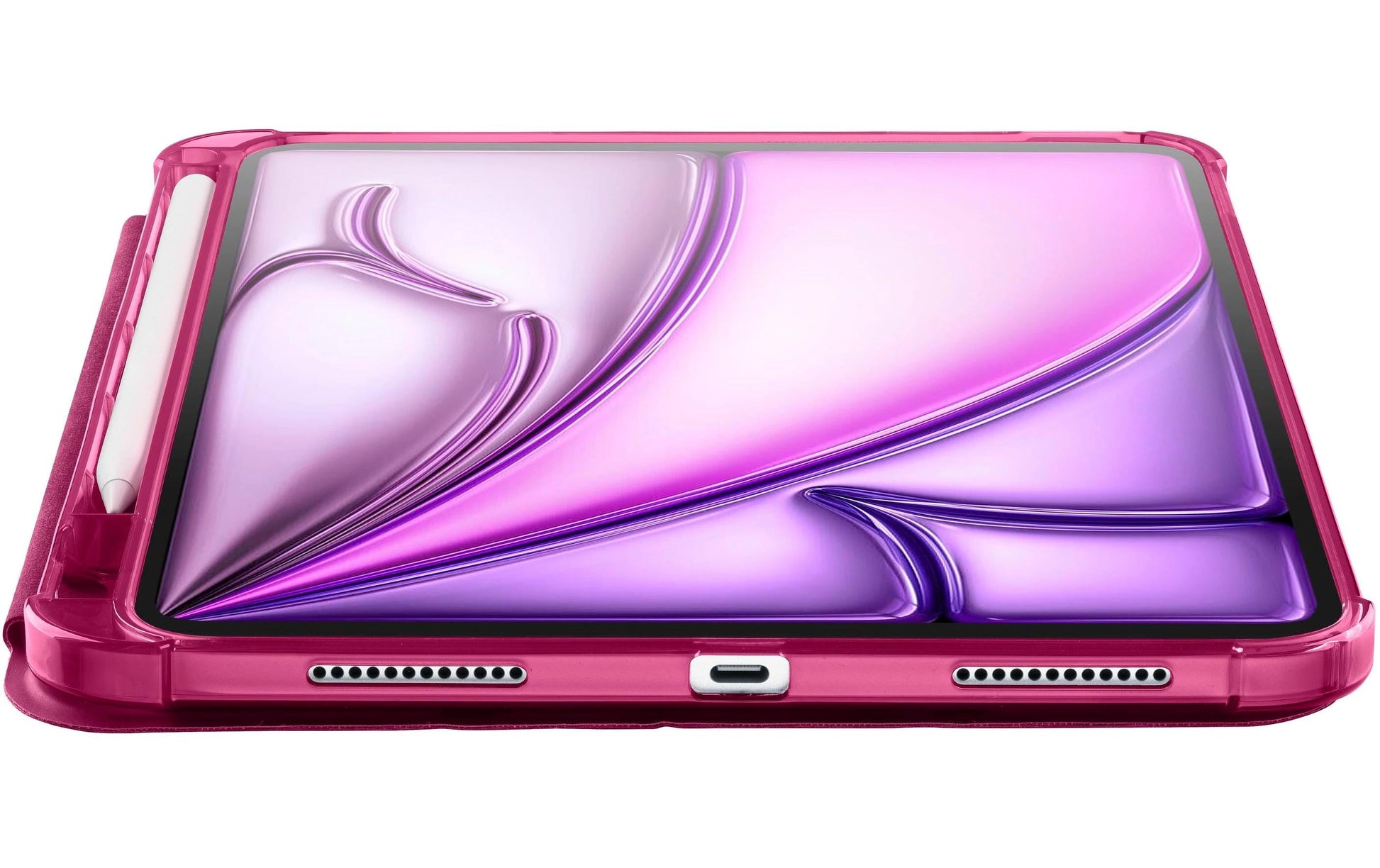 Cellularline Notebook-Schutzhülle – für iPad Air 11 (M2/2024), Stoßschutz, Kunstleder, Rosa