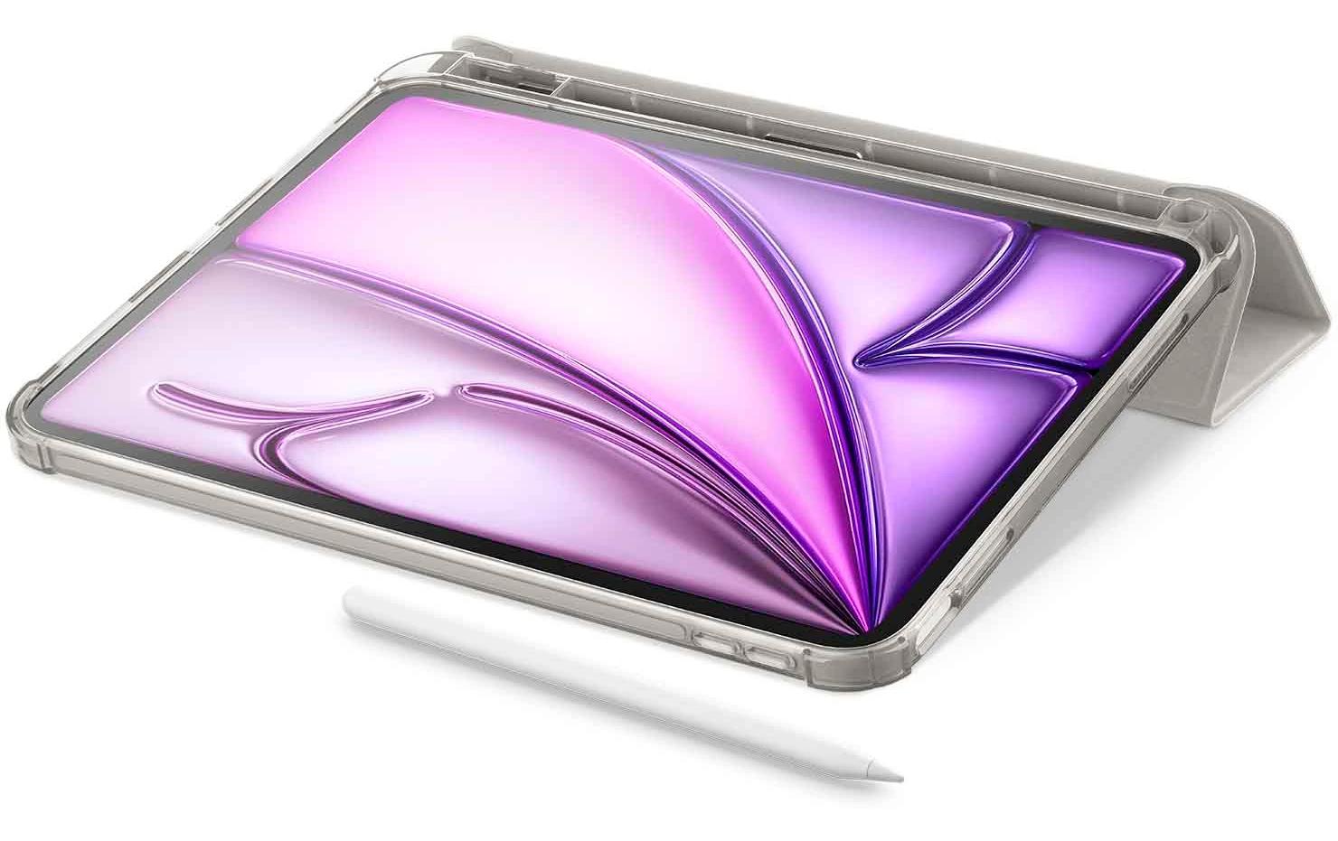 Cellularline Notebook-Schutzhülle – für iPad Air 11 (M2/2024), Stoßschutz, Kunstleder, Grau