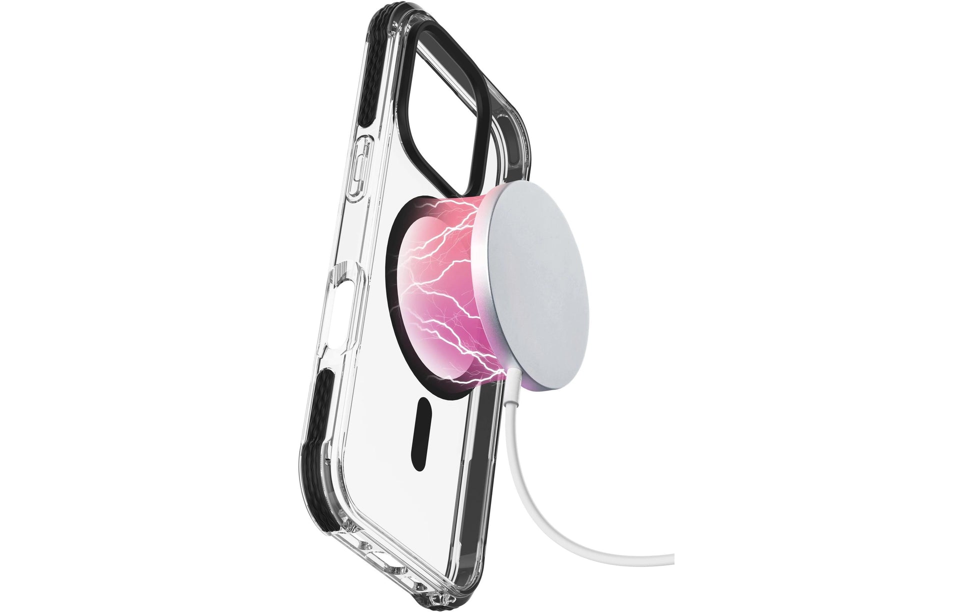 Cellularline Backcover Strong Guard – für Apple iPhone 16 Pro – schwarz – MagSafe-kompatibel