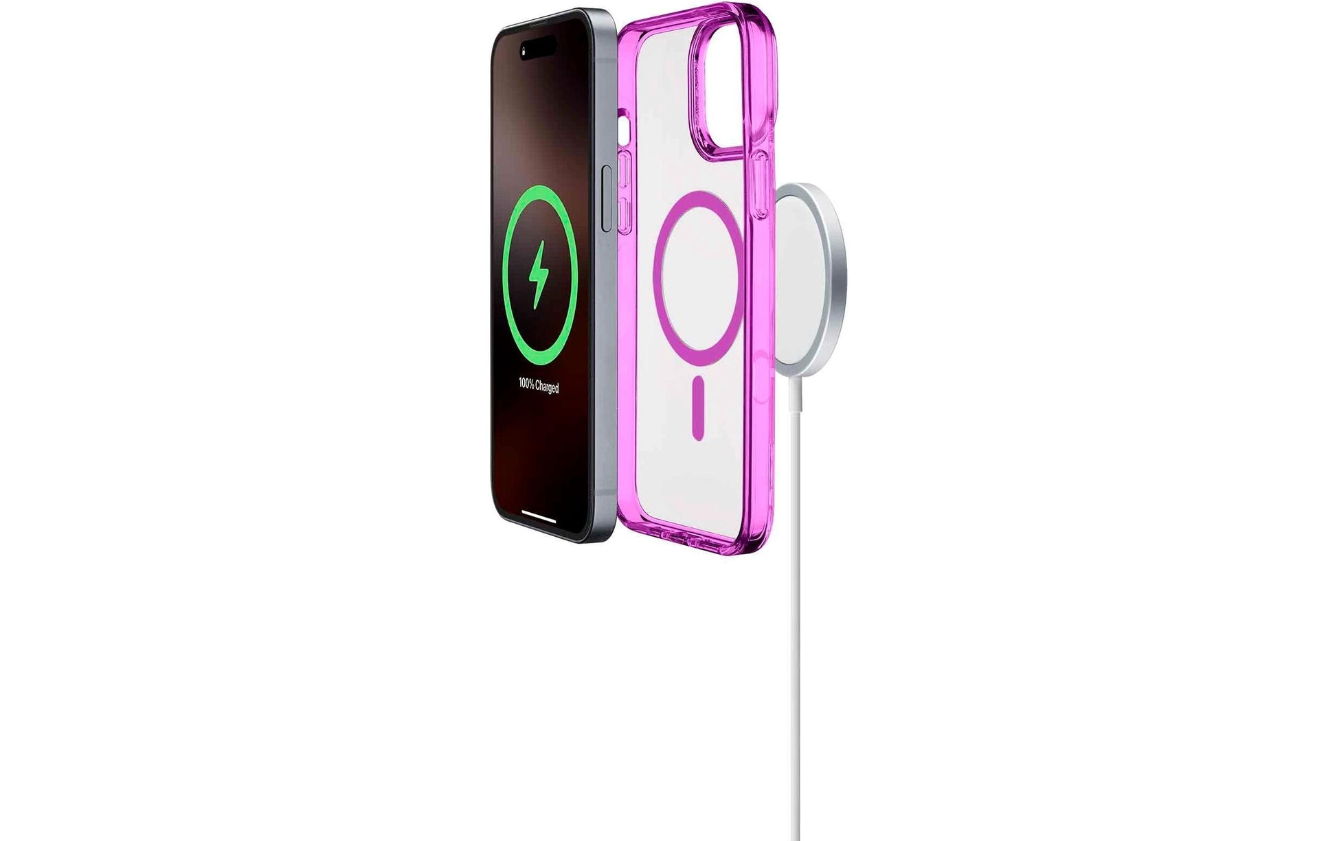 Cellularline Backcover Iconic – für Apple iPhone 16 Pro – rosa – MagSafe-kompatibel