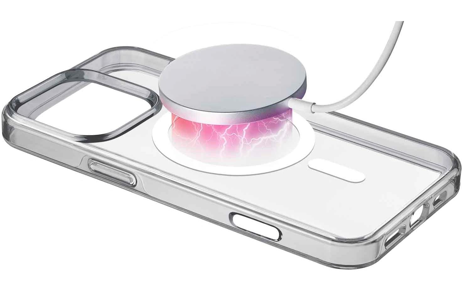 Cellularline Backcover – für Apple iPhone 16 Pro Max – transparent – MagSafe kompatibel