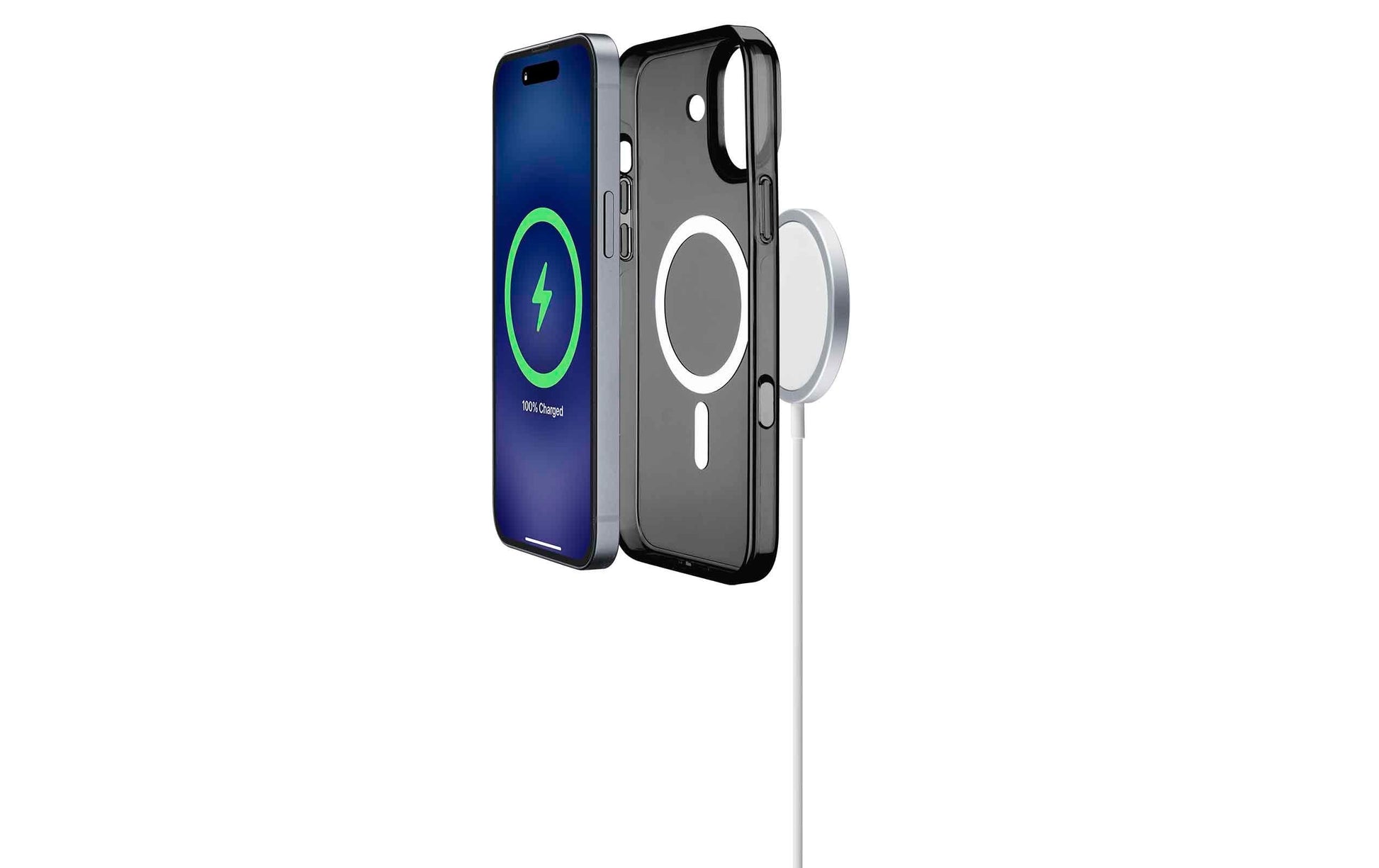 Cellularline Backcover – für Apple iPhone 16 – schwarz – MagSafe kompatibel