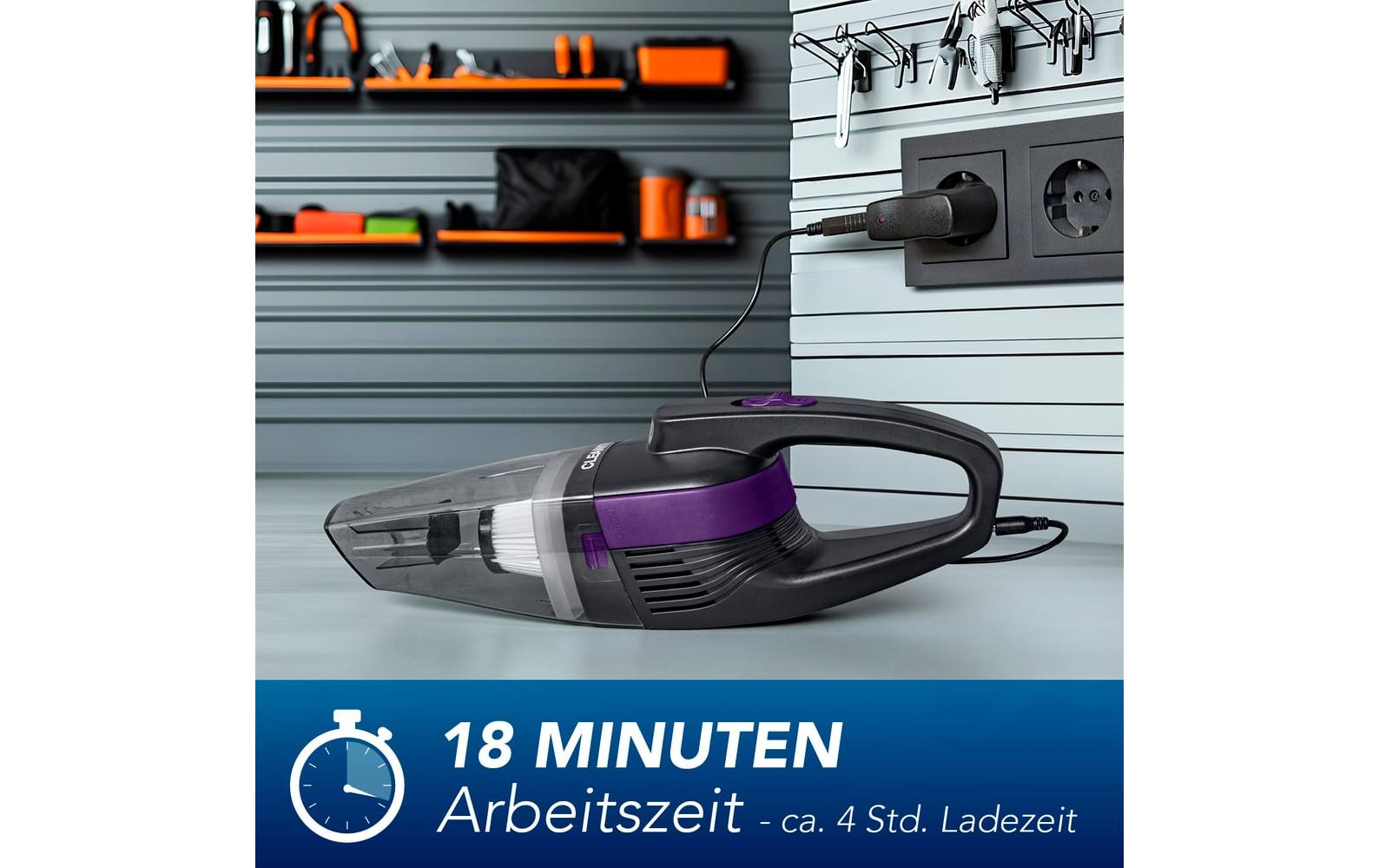 CLEANmaxx Akku-Handstaubsauger YF131B – 0,60 l, 7,4 V, 18 min