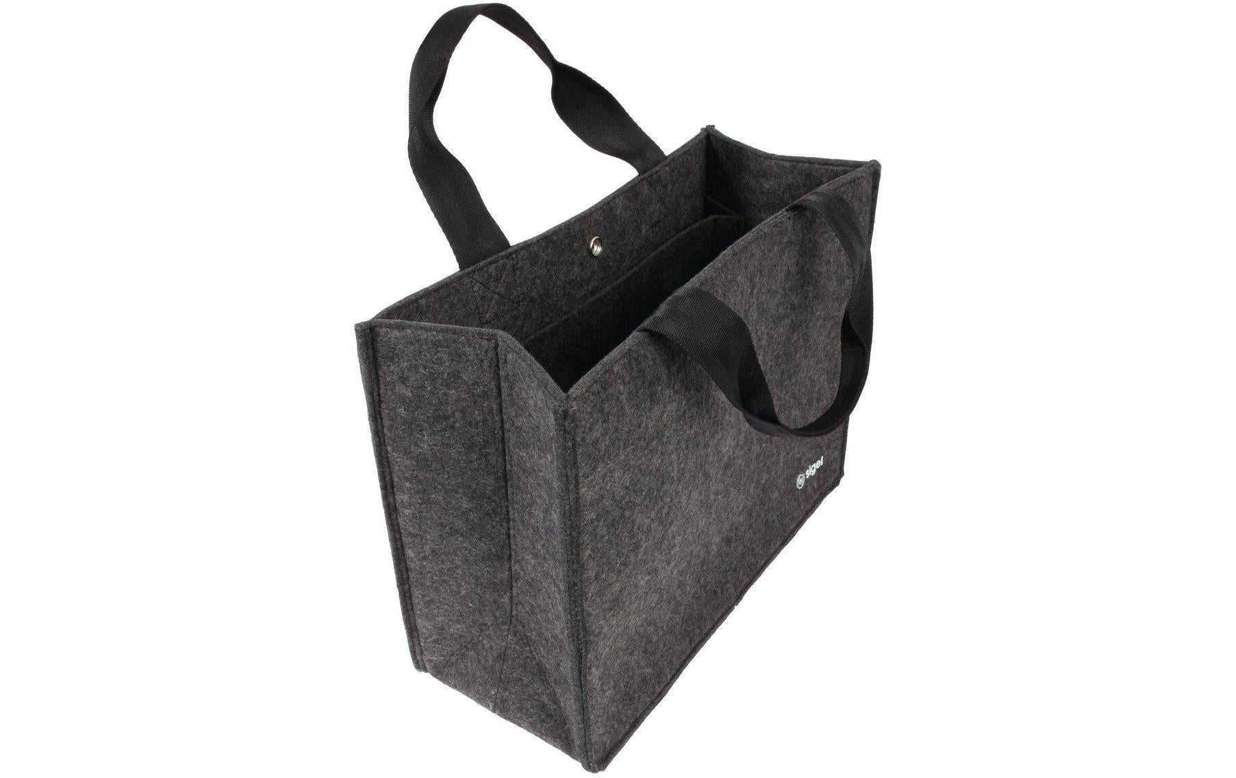 Sigel Notebook-Tasche für Notebooks bis 15,4" – PET-Filz, mit Druckknopf – Grau
