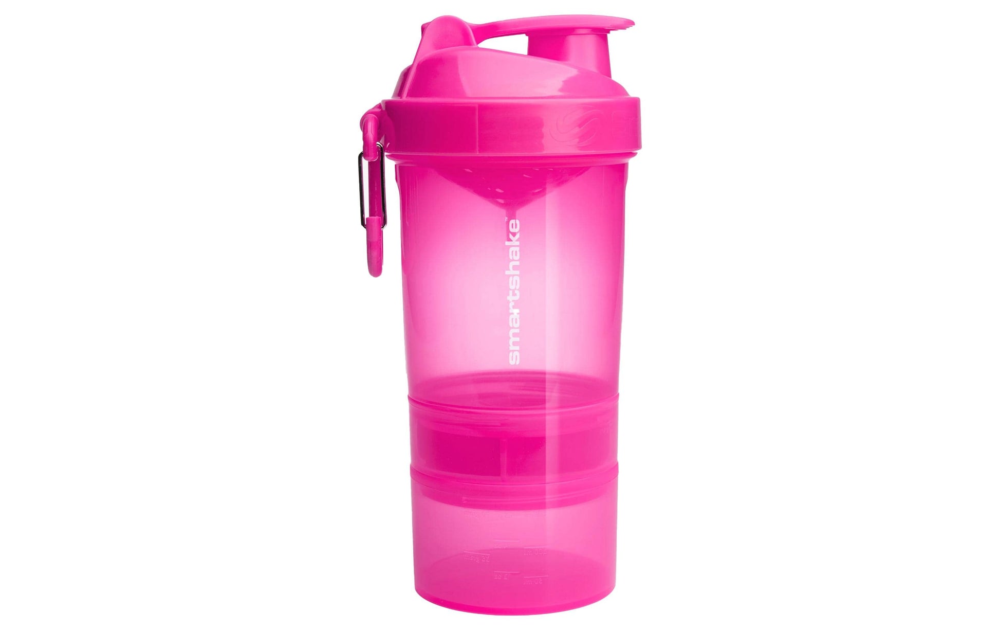 Smartshake Original2GO Trinkflasche 600 ml – Kunststoff, Klappdeckel, Pink