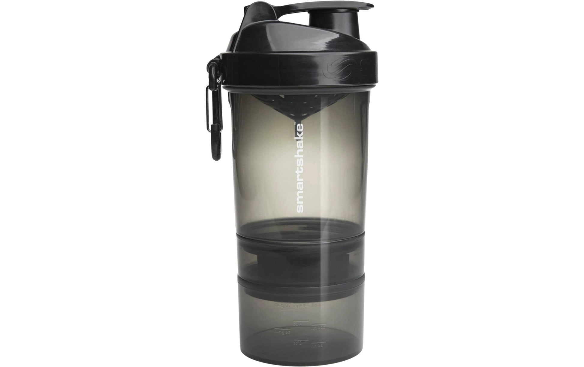Smartshake Original2GO Trinkflasche 600 ml – Polypropylen (PP), Klappdeckel, Gunsmoke