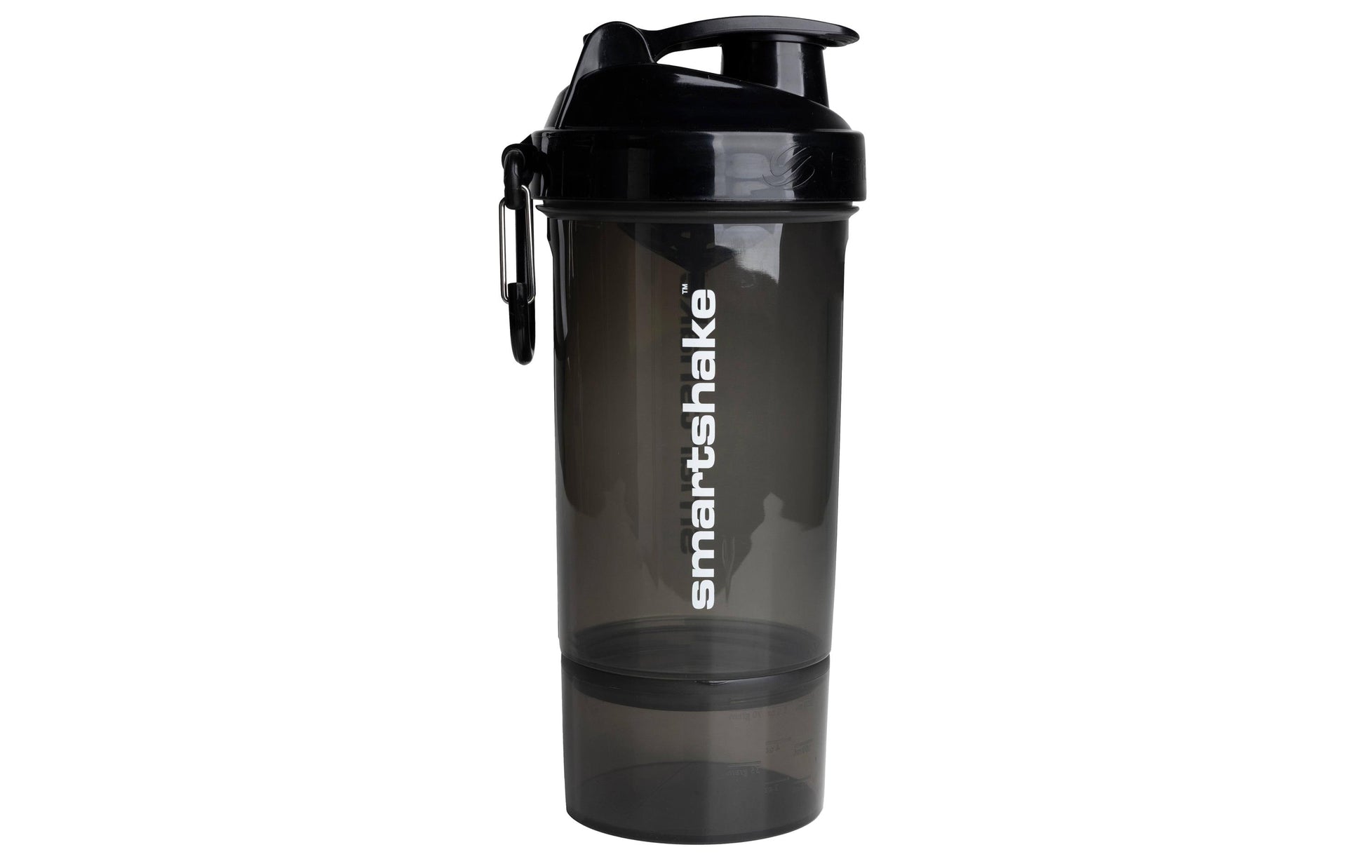 Smartshake Original2GO ONE Trinkflasche 800 ml – Kunststoff, Schraubdeckel, Schwarz