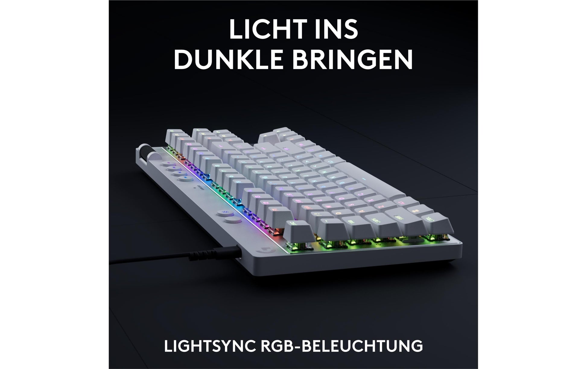Logitech G PRO X TKL RAPID – Gaming-Tastatur TKL – Mechanisch, Beleuchtet – Kabelgebunden, USB-A – QWERTZ (CH)