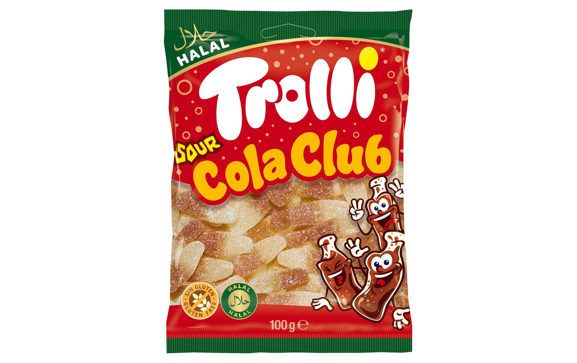 Trolli Sour Cola Club Gummibonbons – 100 g