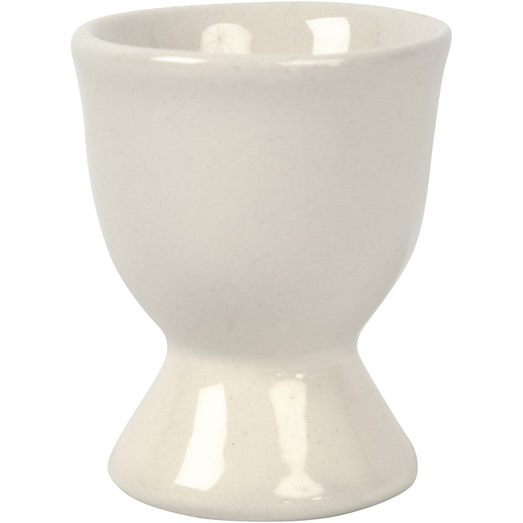 Creativ Company Eierbecher – 12er Set, H 6,5 cm, Porzellan, Weiss