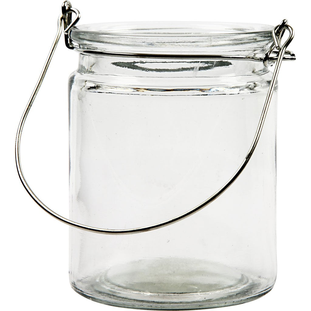Creativ Company Laterne – Glas, transparent – Ø 7,6 × 10 cm – 12-teilig