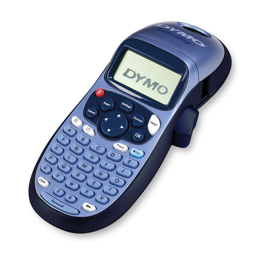DYMO LetraTag LT-100H – Beschriftungsgerät, für LT-Bänder 12 mm, LCD-Display, batteriebetrieben (4× AA)