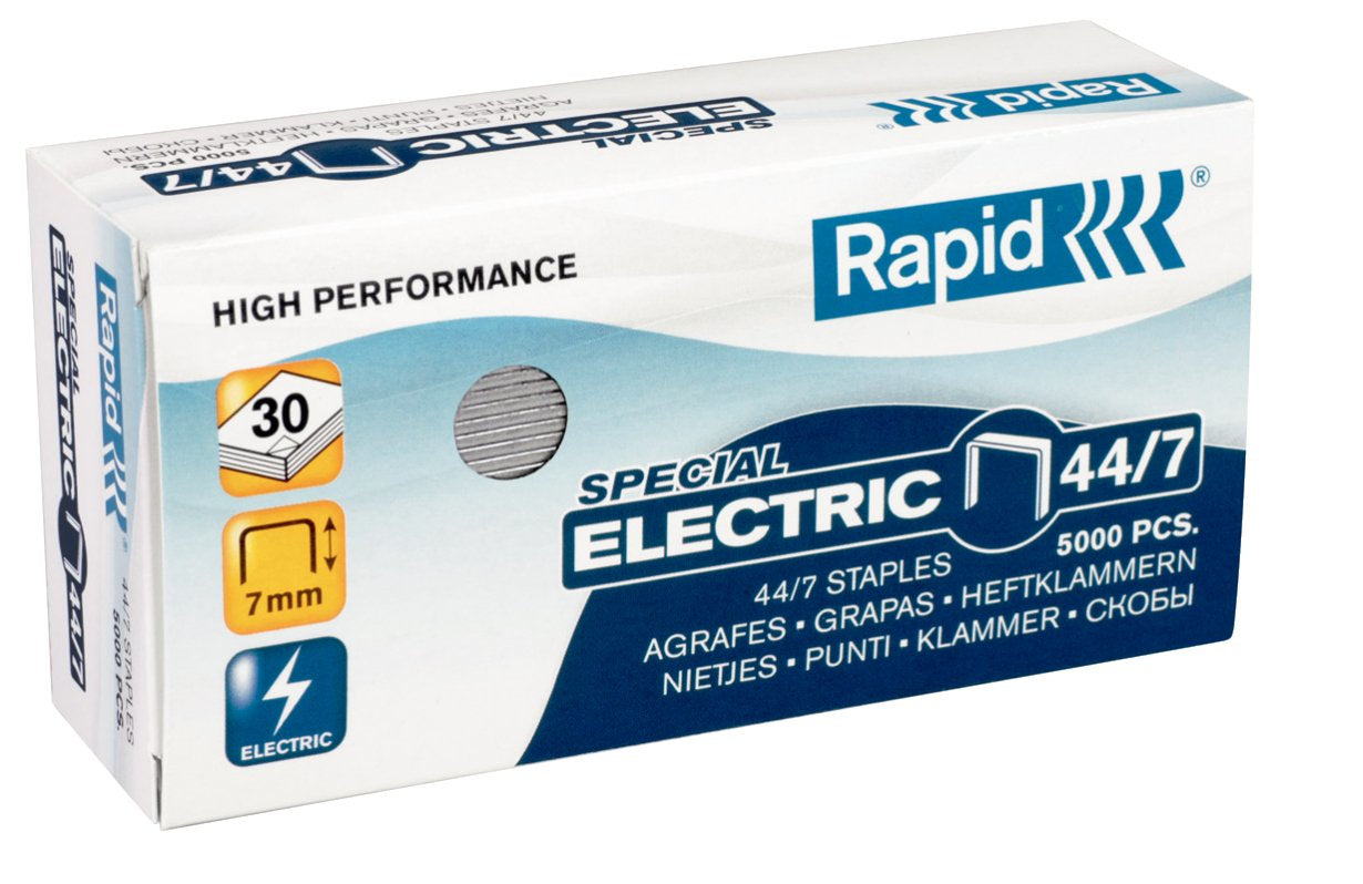 Rapid Heftklammern – 44/7, 30 Blatt, 5'000 Stück, Edelstahl