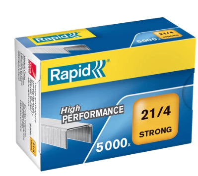 Rapid Heftklammern 21/4 – für Rapid F51, S21, S51 – Metall, silber – 5000 Stk.