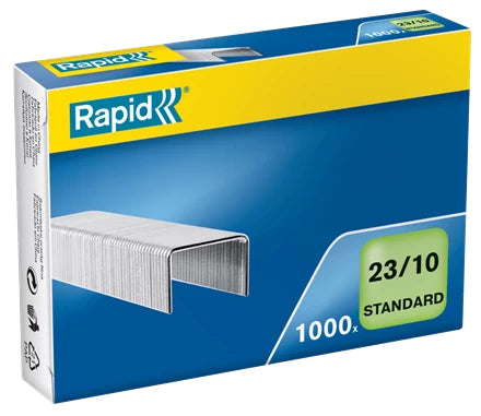 Rapid Heftklammern 23/10 – 10 mm – Metall, silber – 1000 Stk.