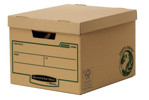 Fellowes R-Kive Earth Archivschachtel – 335 × 270 × 391 mm, braun, Karton, 10er Pack