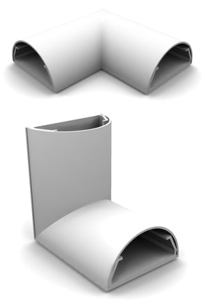 Multibrackets MUL1194 Kabelkanal-Ecke – 50 × 88 × 28 mm – Kunststoff – Weiss