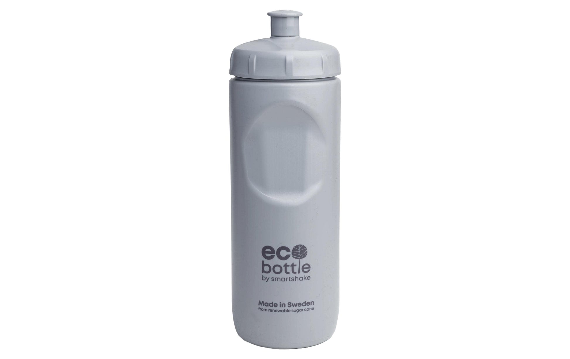Smartshake EcoBottle Squeeze Trinkflasche 500 ml – Zuckerrohrpulpe, Schraubdeckel, Grau