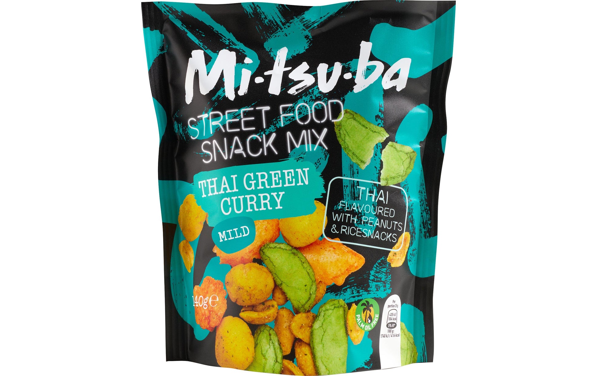 Mitsuba Street Food Mix – Salzgebäck – Thai Green Curry – 140 g