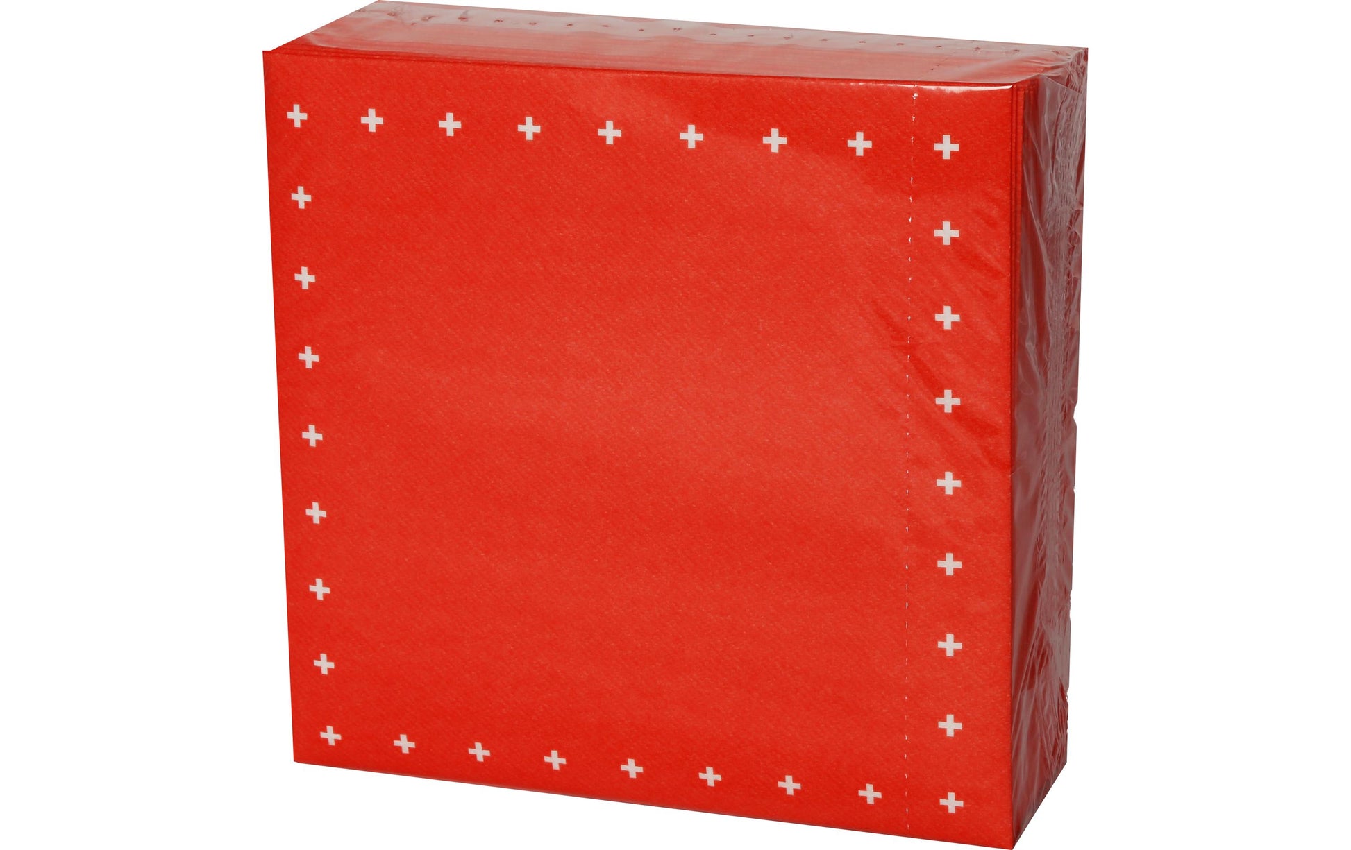 Webstar Servietten Schweiz Rot – 40 × 40 cm, 3-lagig, 1/4-Falz – 50 Stück